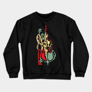 Abstract Colorful Bass Musician Crewneck Sweatshirt